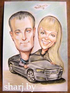 шарж водителя